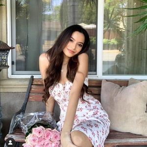 Realisation Par iris floral midi dress